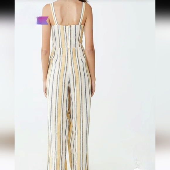 Forever 21 Multicolored Striped Jumpsuit Size Small - Picture 2 of 9